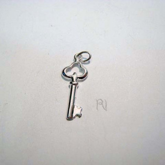 Anhänger Schlüssel 22 mm, Silber