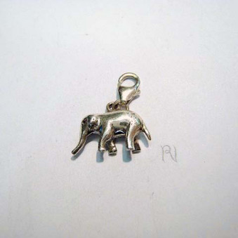 Anhänger Elefant 16 mm, Silber