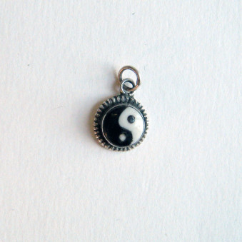 Anhänger Yin Yang 15 mm, Silber