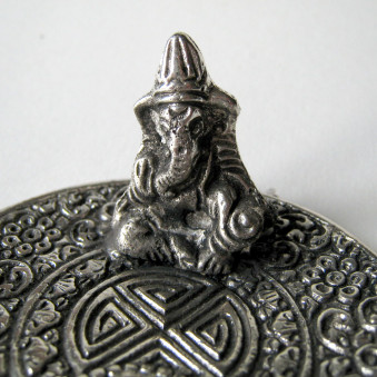 Incense - holder plate with Ganesha / 5-Pack