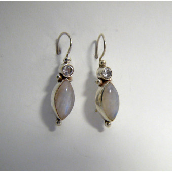 Earrings - silver drop earrings