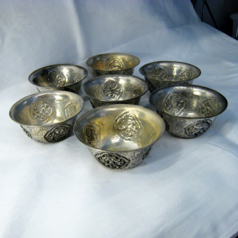 Sacrificial Bowls Sacrificial Bowls Set with Lucky Symbols M